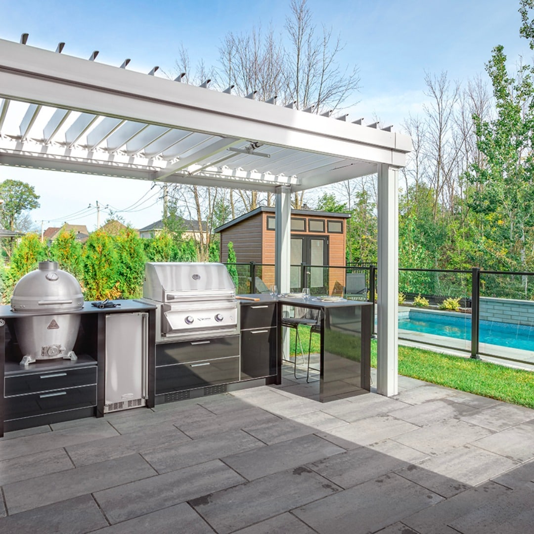 Industrial Pipe Grill Station