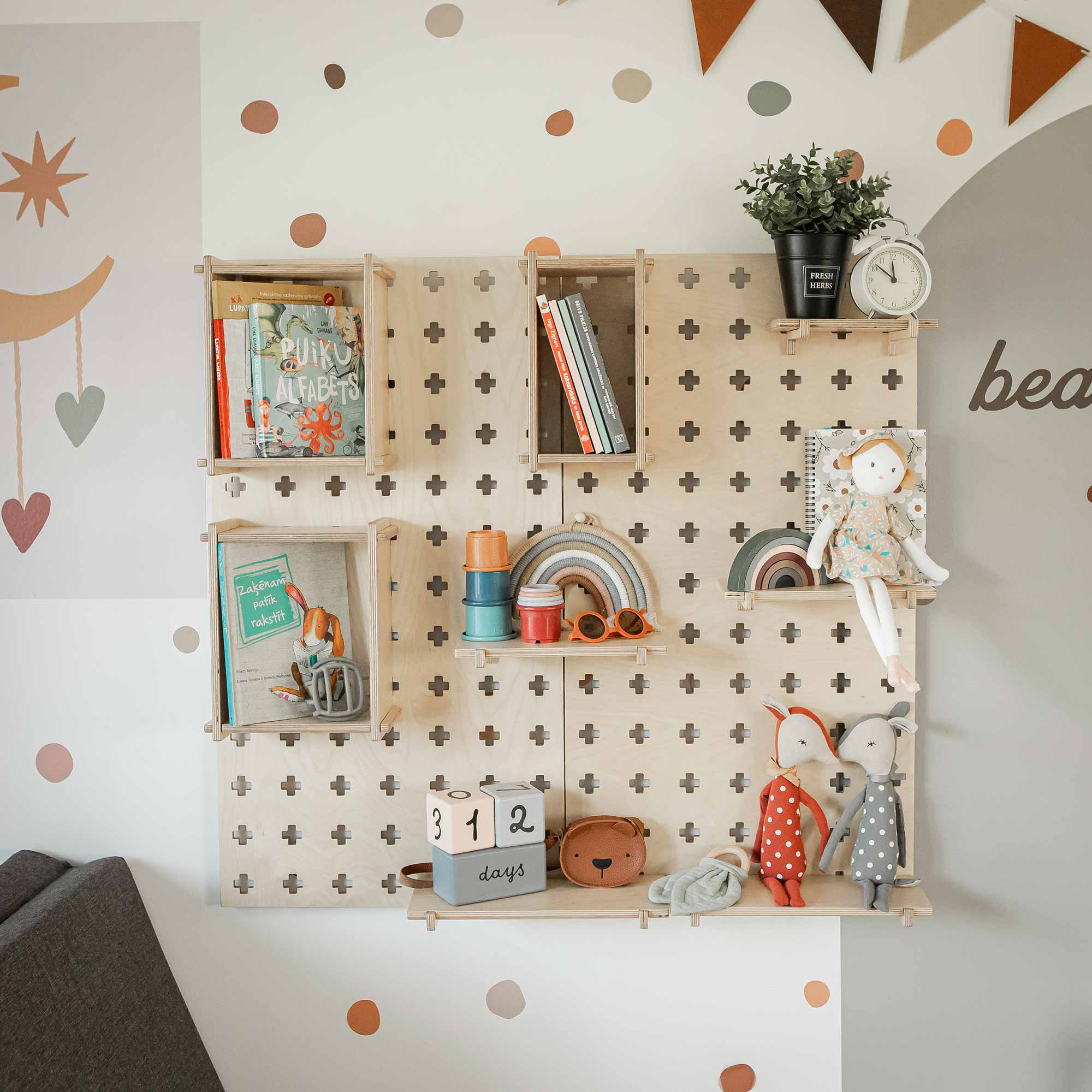 Pegboard Wall Organizer Bedroom Storage Ideas