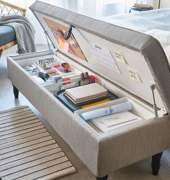 Storage Ottoman Bedroom Storage Ideas