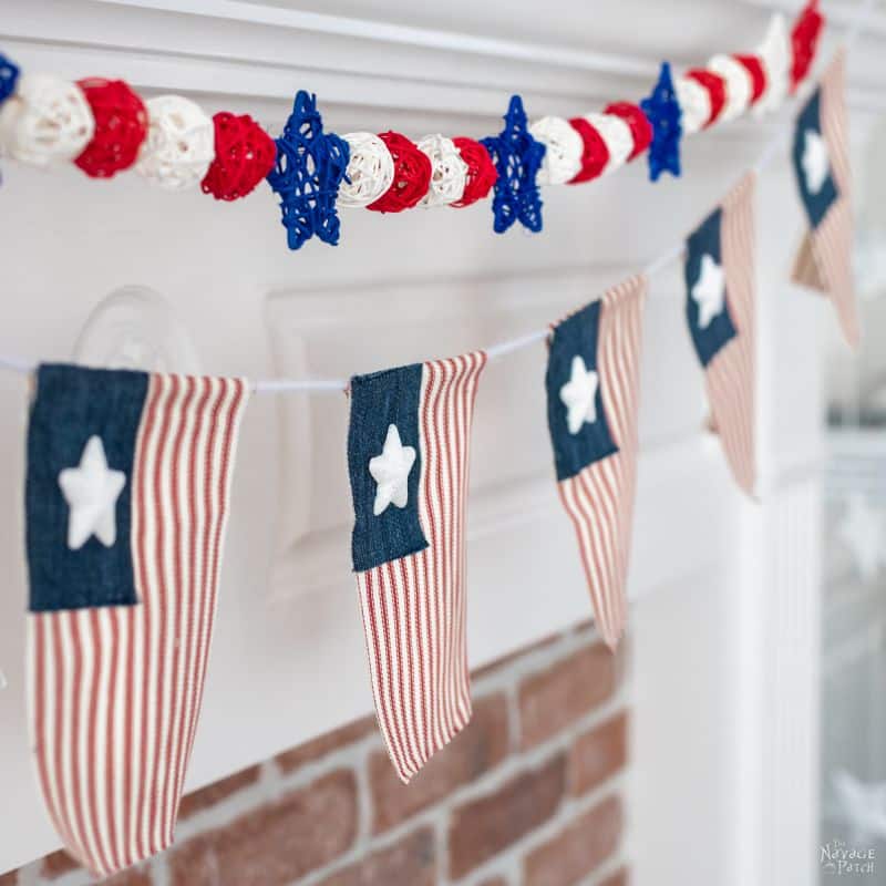 DIY Fourth of July Flag Garland Featured TNP