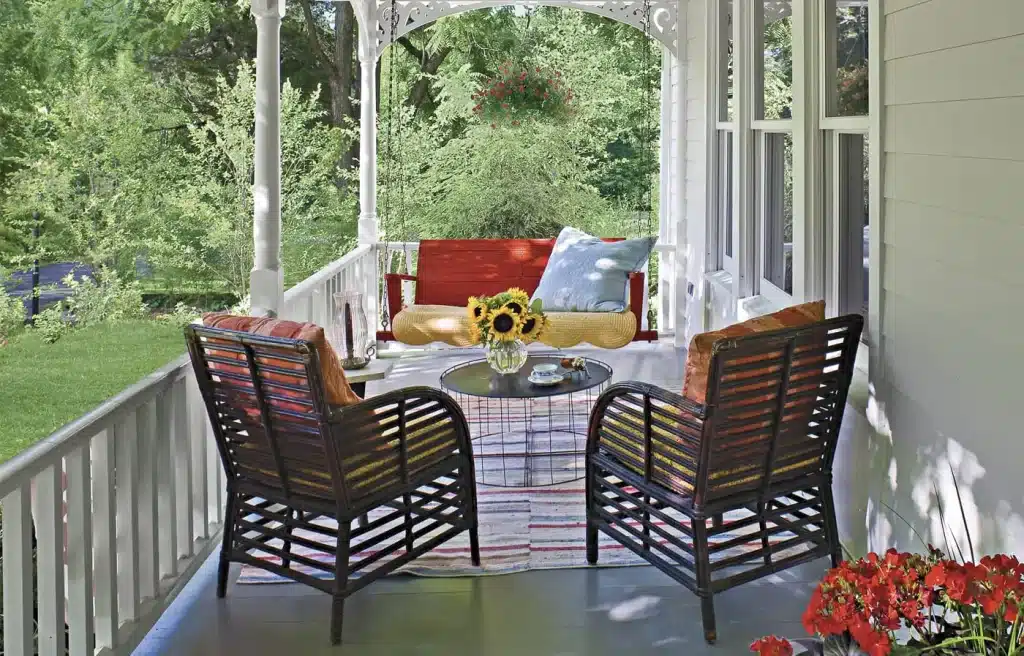 17 Back Porch Ideas to Make the Most of Your Outdoor Space 14 00 farmhouse porch x 1