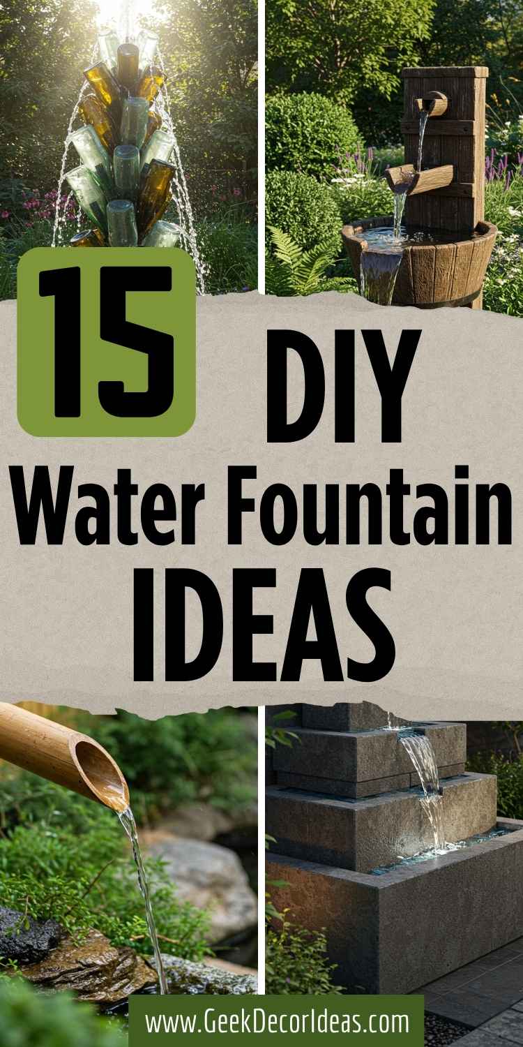 Diy water fountain ideas