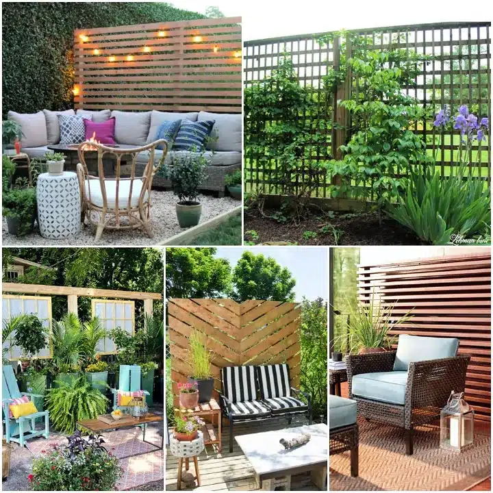 17 Back Porch Ideas to Make the Most of Your Outdoor Space 16 Homemade DIY Outdoor Privacy Screen Ideas
